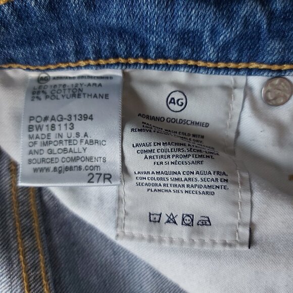 AG Adriano Goldschmied The Phoebe Vintage High Waisted Tapered Leg Jeans - Picture 5 of 10